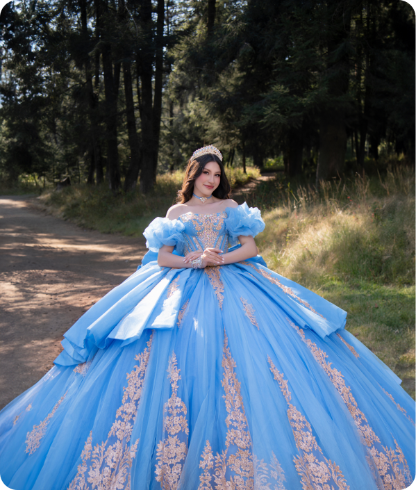 Vestidos de quinceañera azules