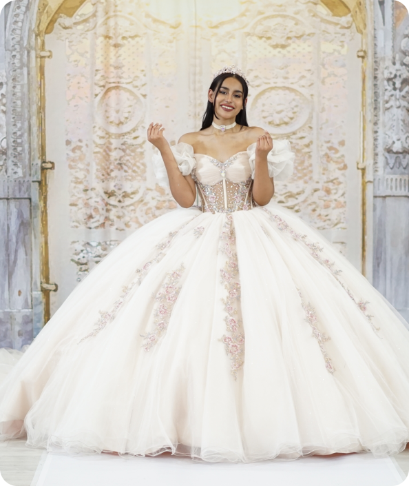 Vestidos de quinceañera champagne