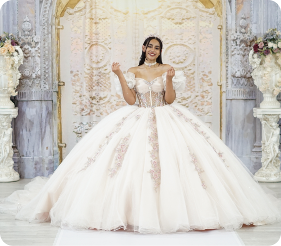 Vestidos de quinceañera champagne
