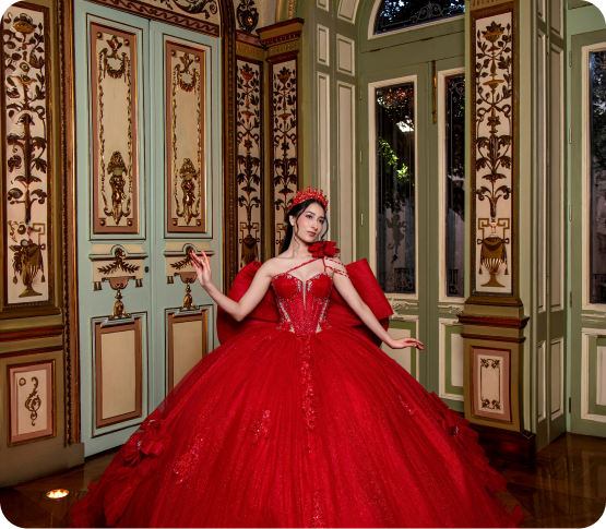 Vestidos de quinceañera rojos