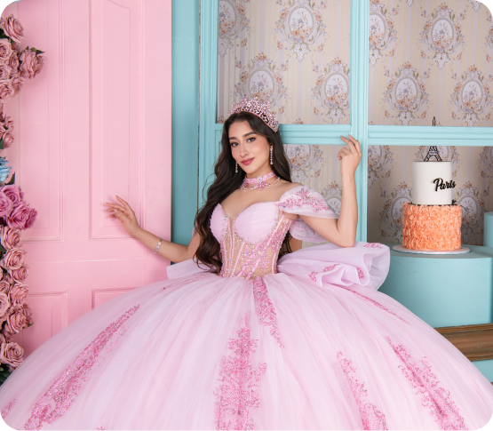 Vestidos de quinceañera rosas