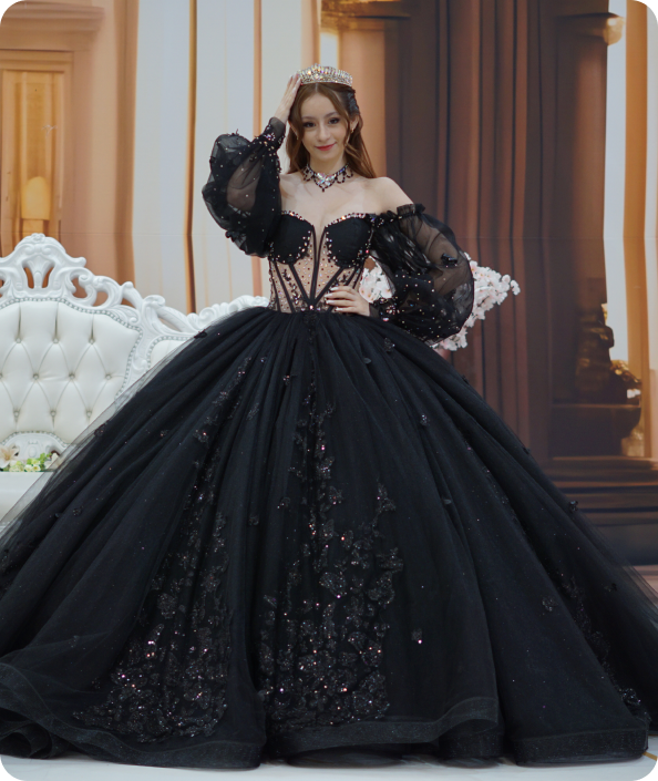 Vestidos de quinceañera negros