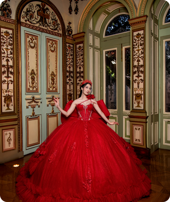 Vestidos de quinceañera rojos